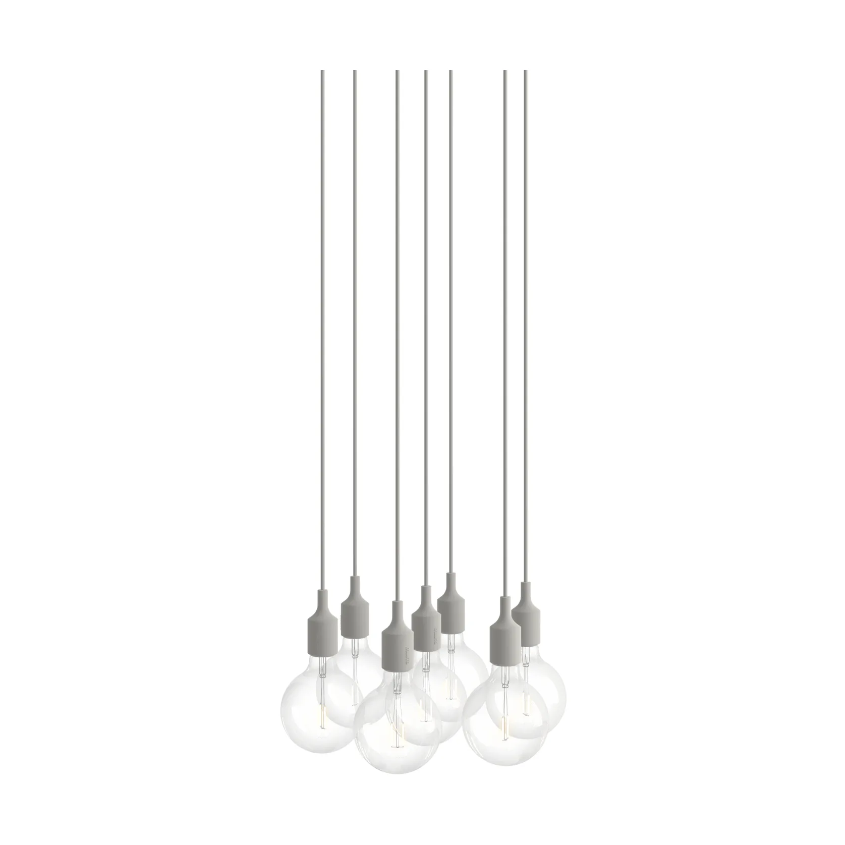 Muuto E27 Pendant Cluster 7 pendellampe Light grey
