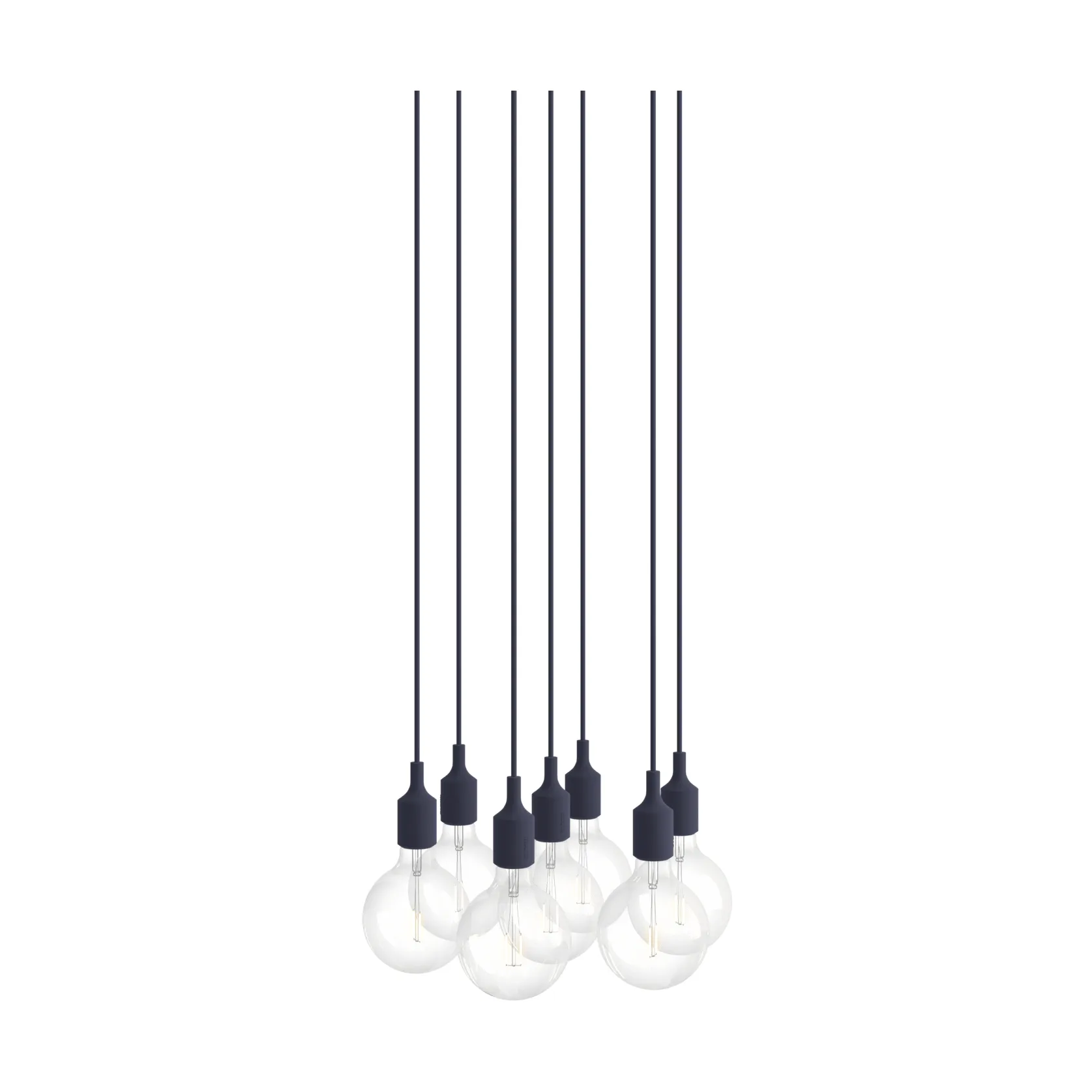 Muuto E27 Pendant Cluster 7 pendellampe Midnight blue