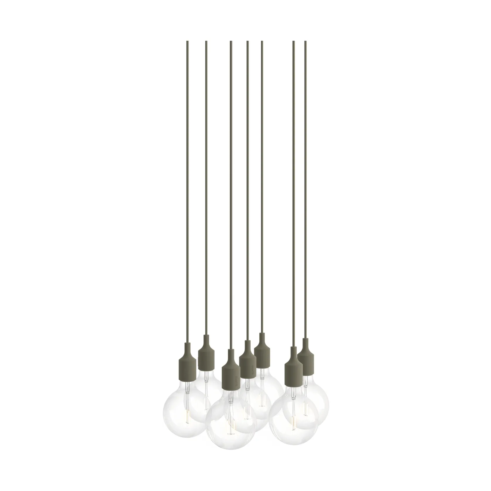 Muuto E27 Pendant Cluster 7 pendellampe Olive