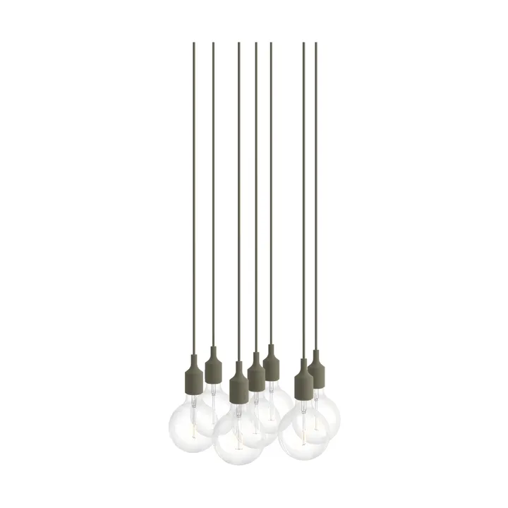 E27 Pendant Cluster 7 pendellampe - Olive - Muuto