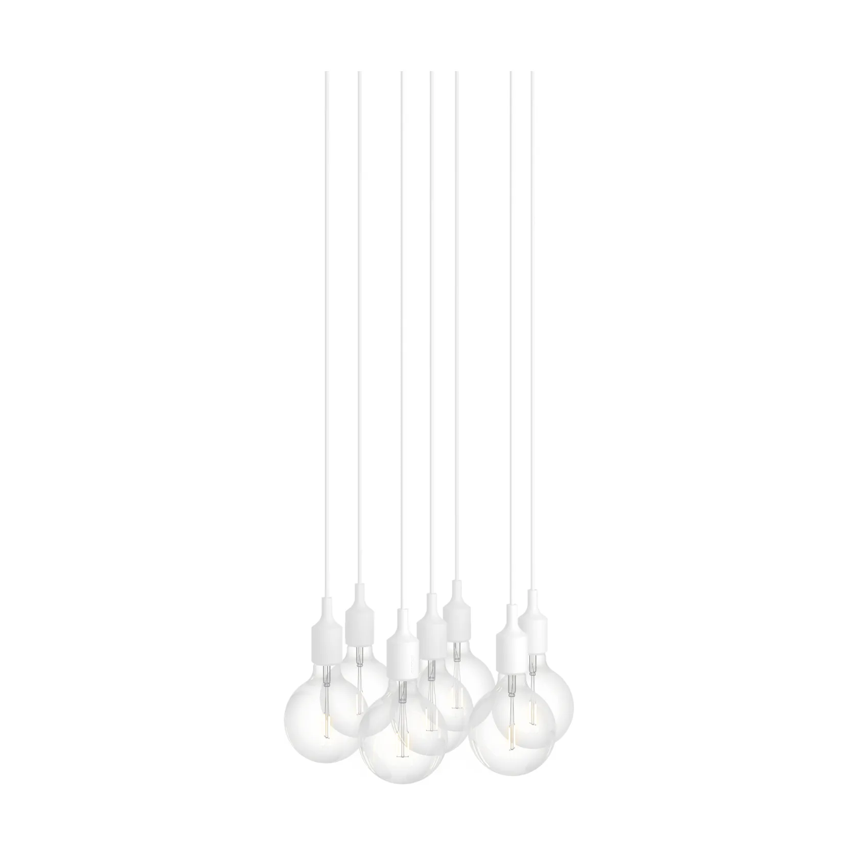 Muuto E27 Pendant Cluster 7 pendellampe White