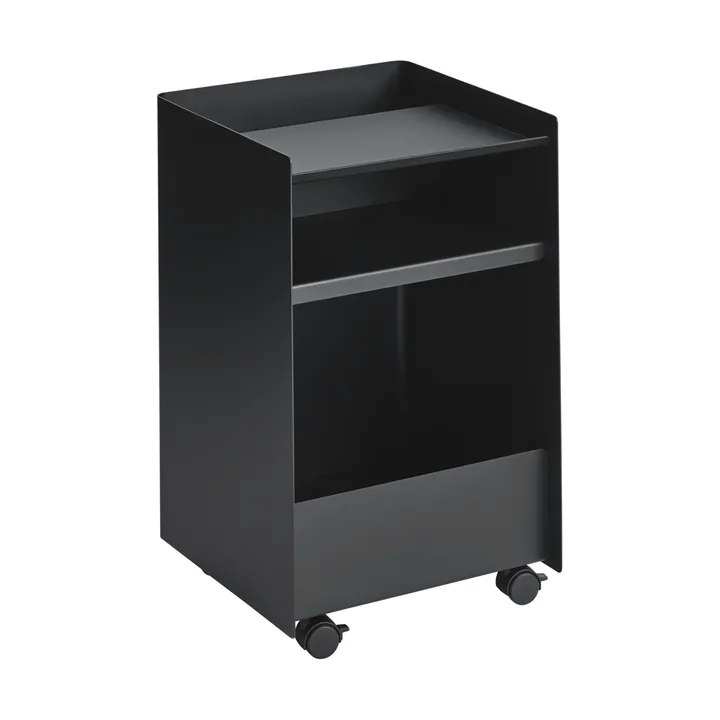 Folded Trolley rullevogn åben - Black, 37,4x61,5x37,2 cm - Muuto