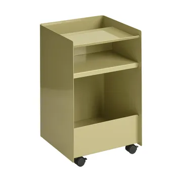 Folded Trolley rullevogn åben - Dark beige green 37,4x61,5x37,2 cm - Muuto
