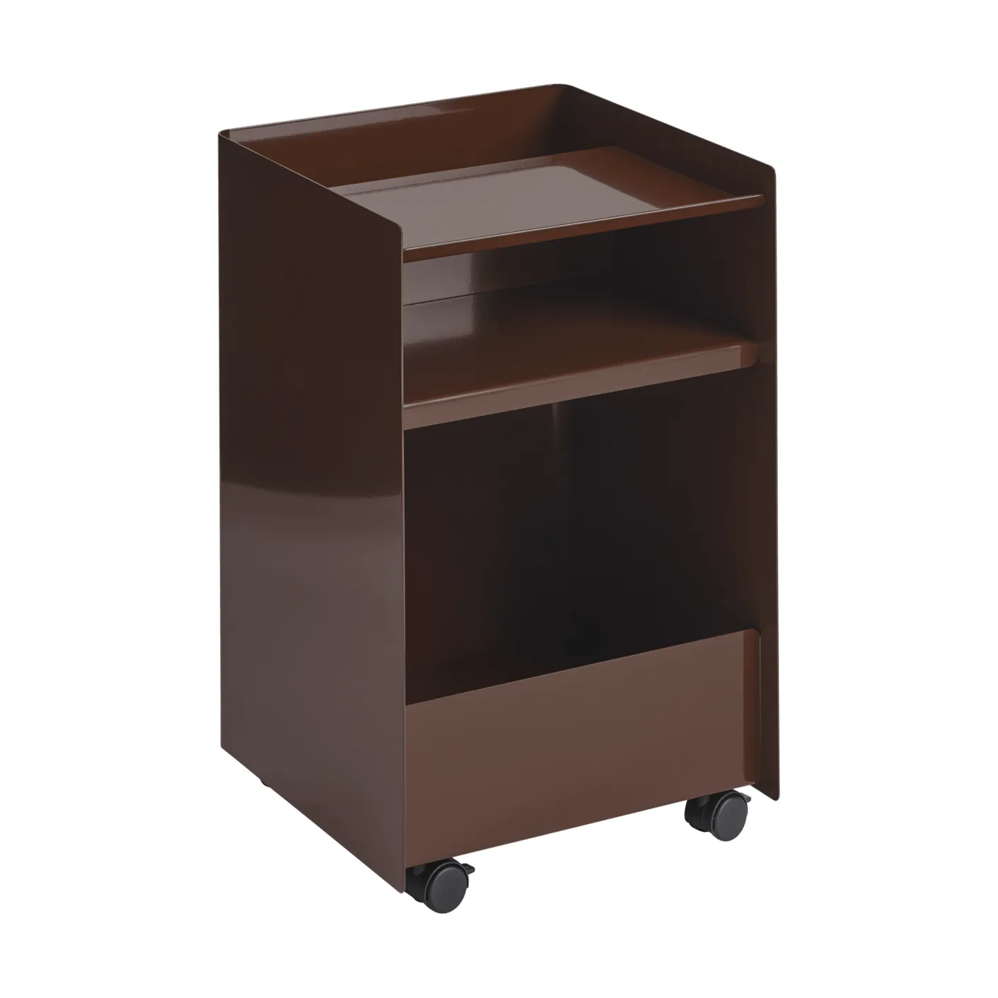 Folded Trolley rullevogn åben, Mørkerød 37,4x61,5x37,2 cm Muuto