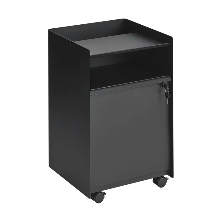Folded Trolley rullevogn med skab - Black - Muuto