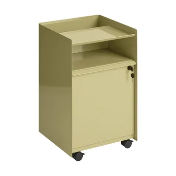 Folded Trolley rullevogn med skab - Dark beige green - Muuto