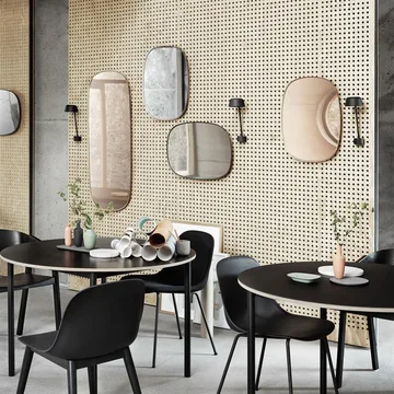 Framed spejl - Taupe, 59x44 cm - Muuto