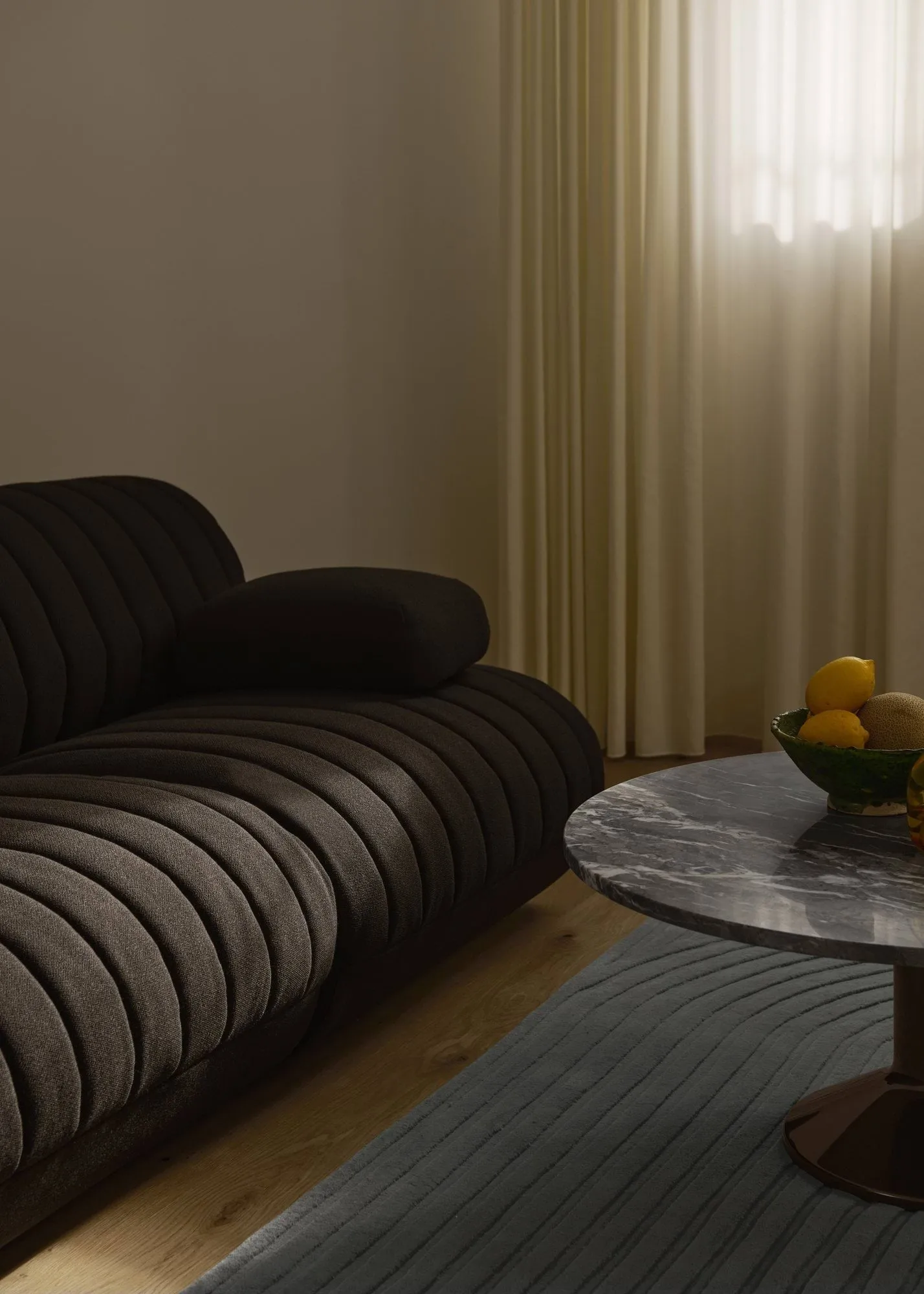 Relevo Rug Quattro uldtæppe, Dark green, 170x240 cm Muuto