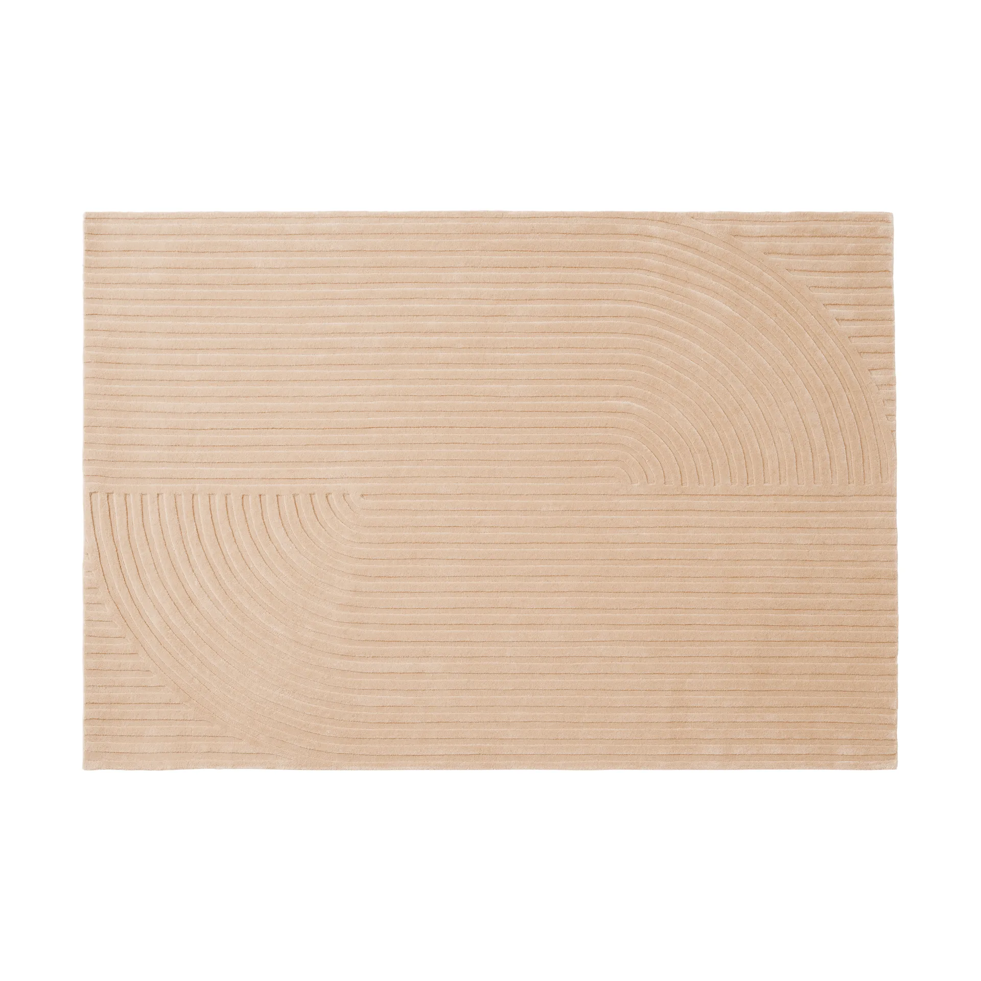 Relevo Rug Quattro uldtæppe, Light rose, 170x240 cm Muuto