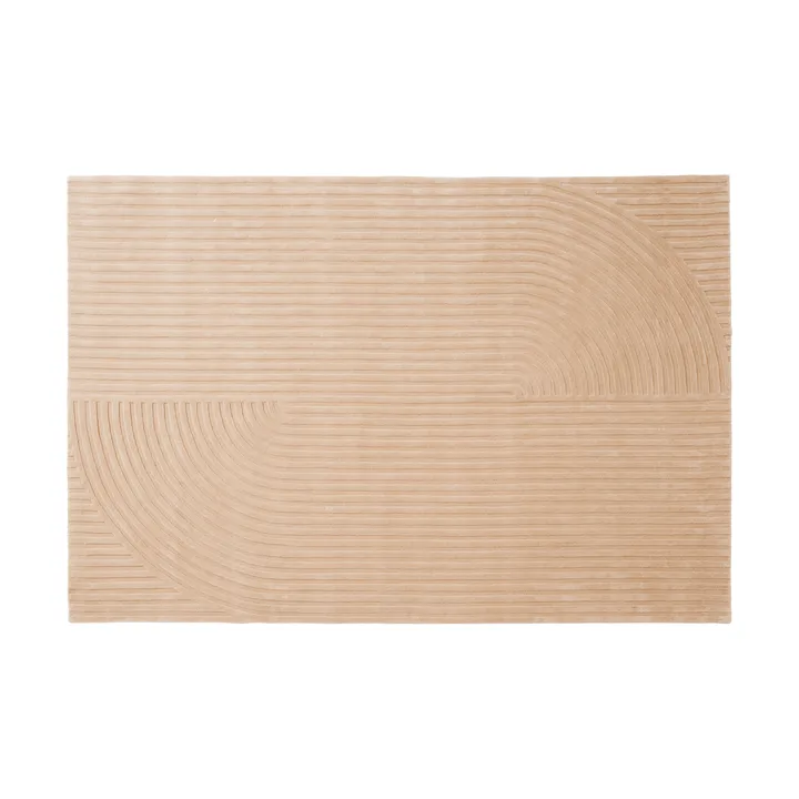 Relevo Rug Quattro uldtæppe - Light rose, 200x300 cm - Muuto