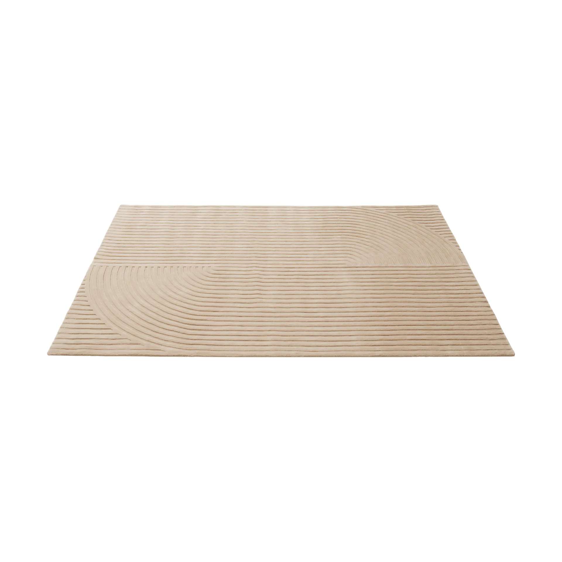 Relevo Rug Quattro uldtæppe, Light rose, 200x300 cm Muuto