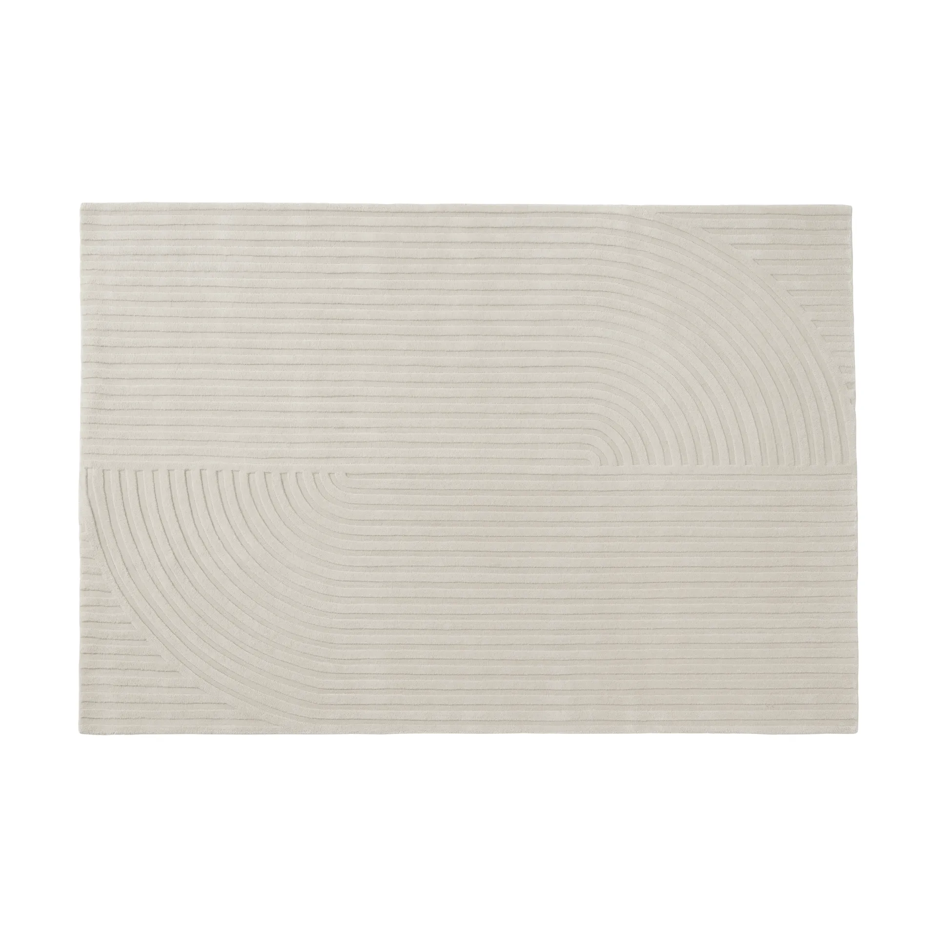 Relevo Rug Quattro uldtæppe, Off white, 170x240 cm Muuto