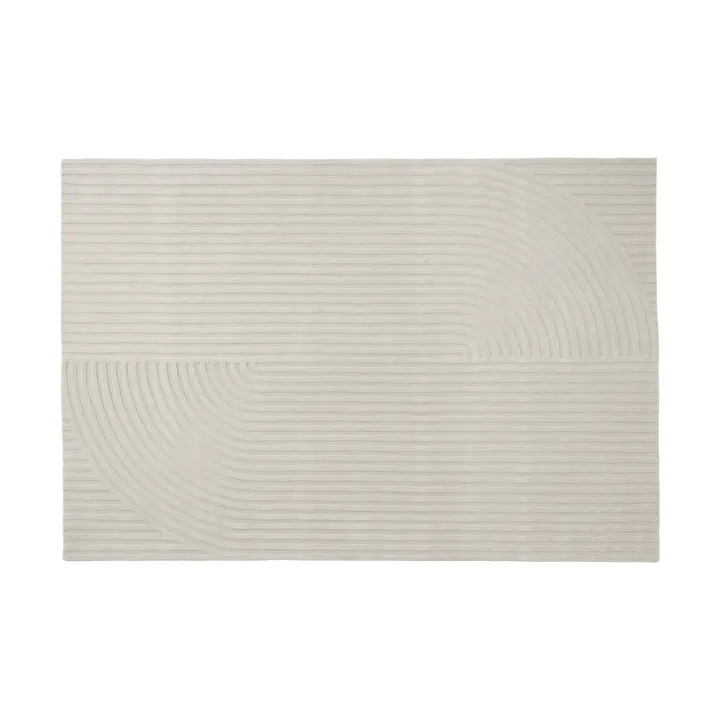 Relevo Rug Quattro uldtæppe - Off white, 200x300 cm - Muuto