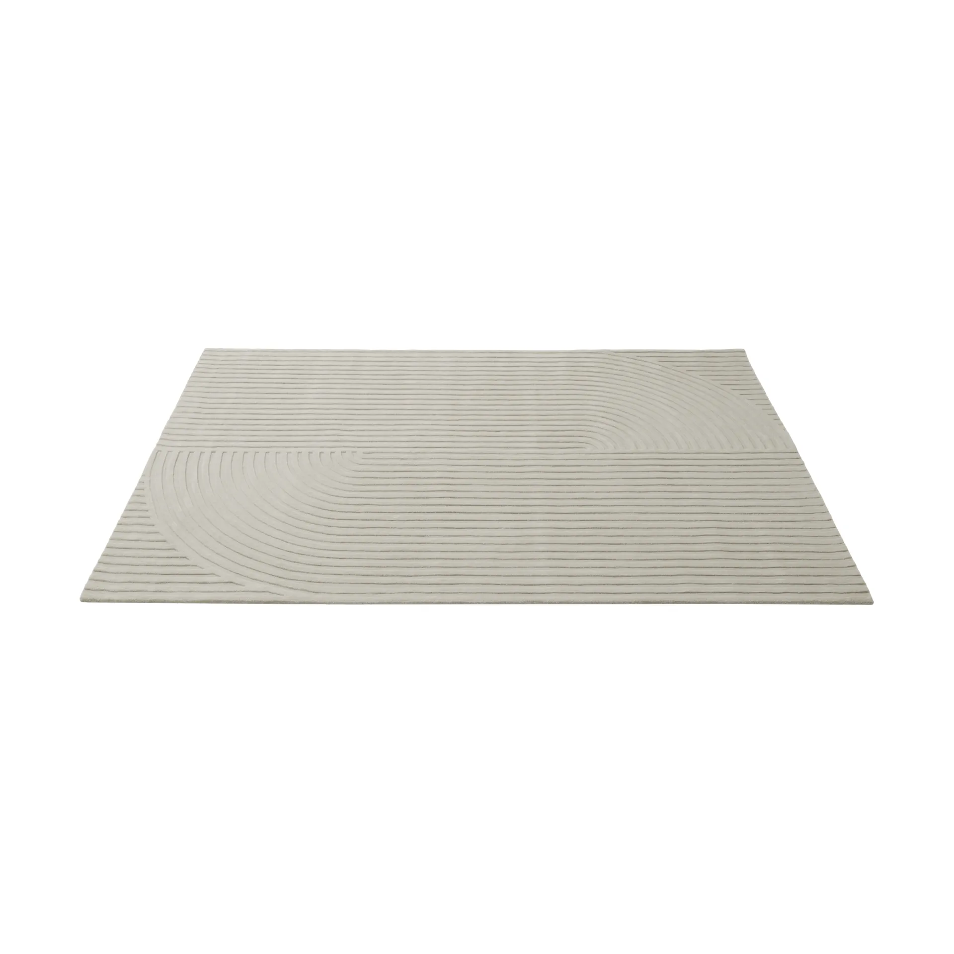 Relevo Rug Quattro uldtæppe, Off white, 200x300 cm Muuto