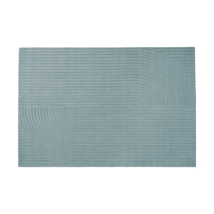Relevo Rug Quattro uldtæppe - Sage green, 200x300 cm - Muuto