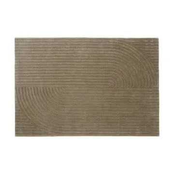 Relevo Rug Quattro uldtæppe - Taupe, 170x240 cm - Muuto