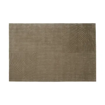 Relevo Rug Quattro uldtæppe - Taupe, 200x300 cm - Muuto