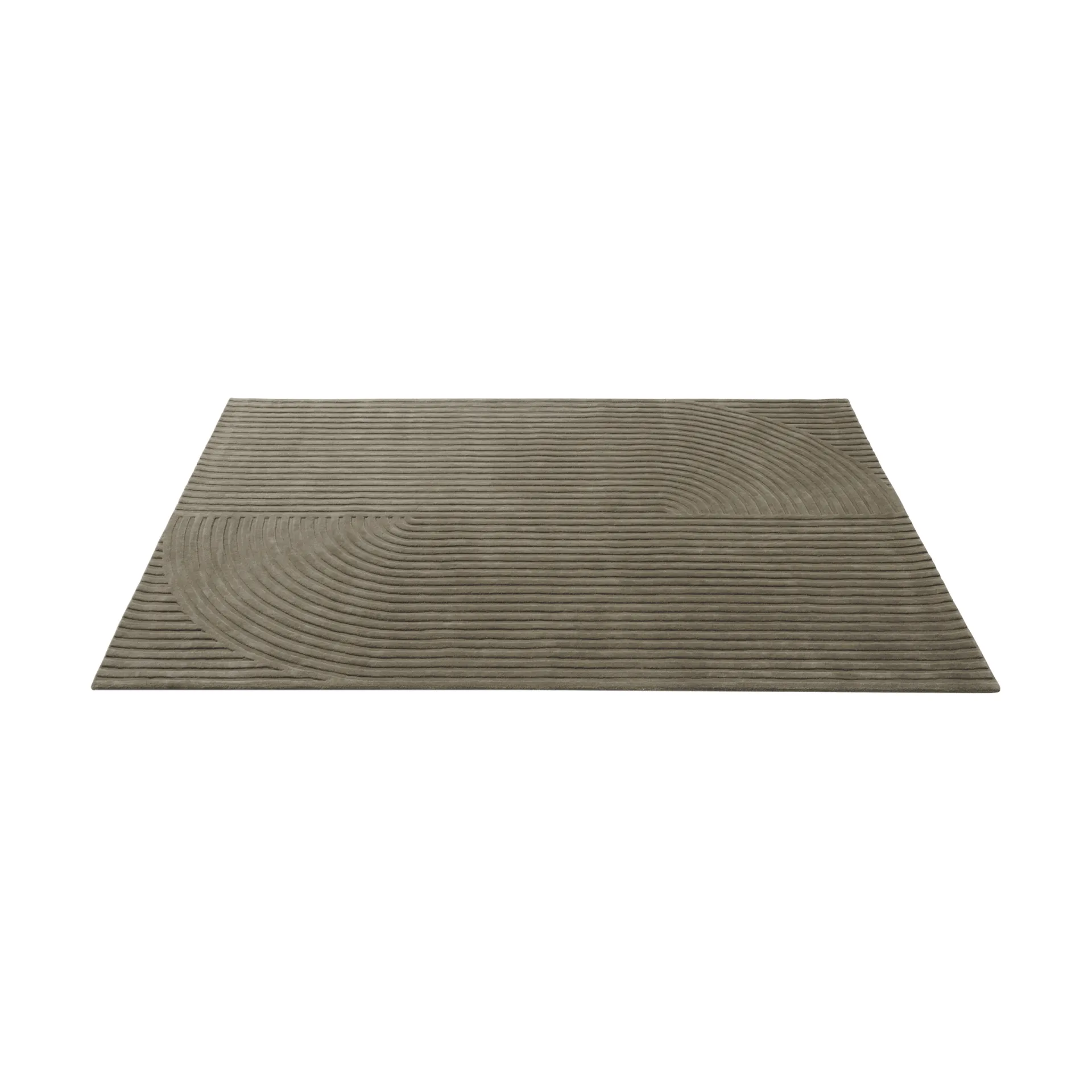 Relevo Rug Quattro uldtæppe, Taupe, 200x300 cm Muuto