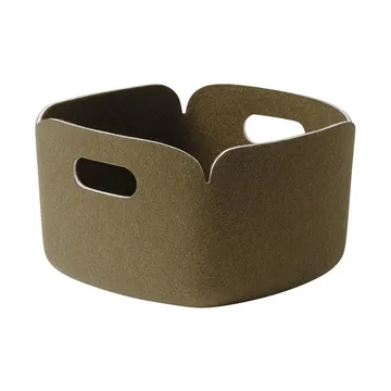 Restore opbevaringskurv 28x28 cm - Brown green - Muuto