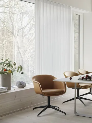 Ridge vase matteret glas 35 cm - Light orange - Muuto