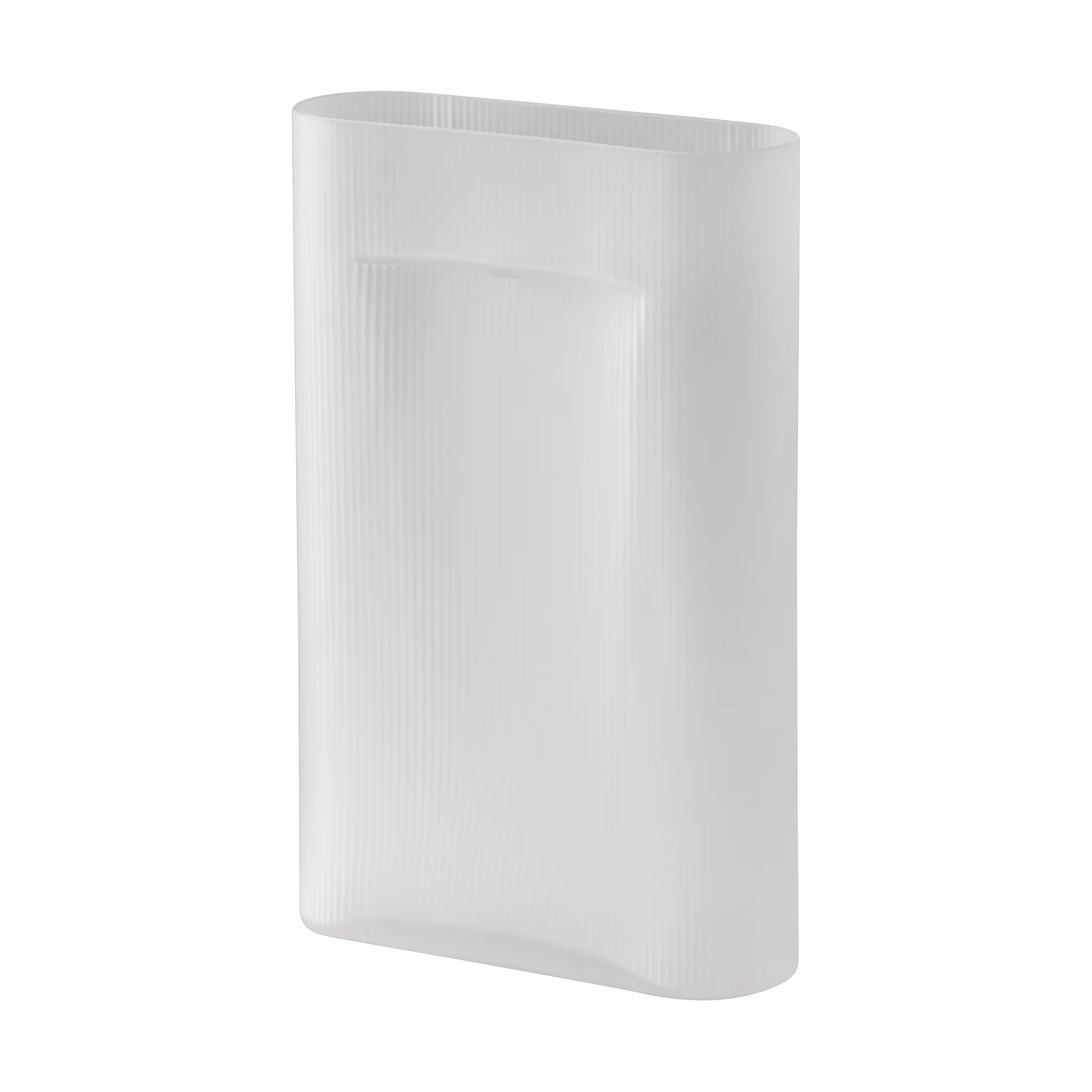 Ridge vase matteret glas 48,5 cm, White Muuto
