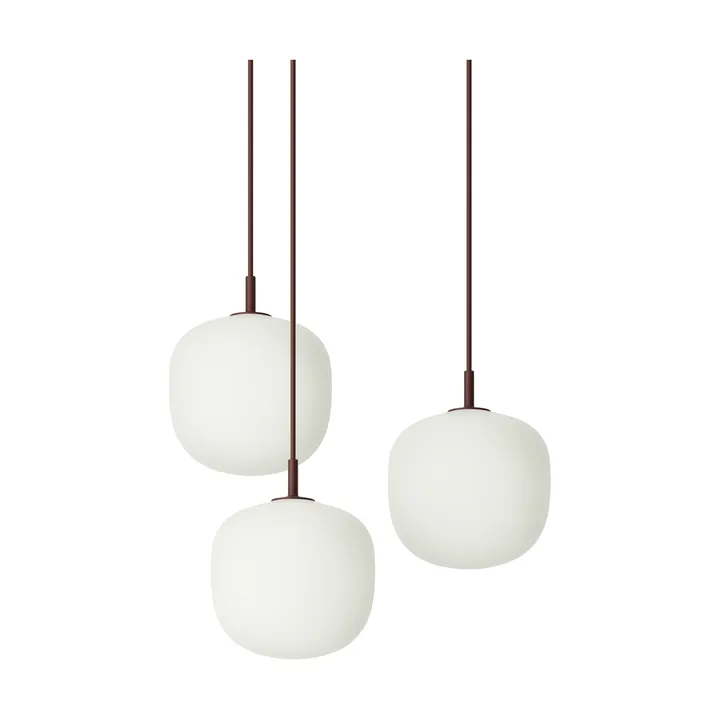 Rime Pendant Cluster 3 pendel - Dyb rød, Ø18 cm - Muuto