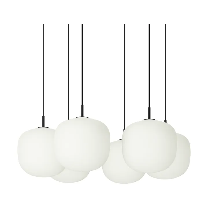 Rime Pendant Cluster 6 pendellampe - Black, Ø25 cm - Muuto