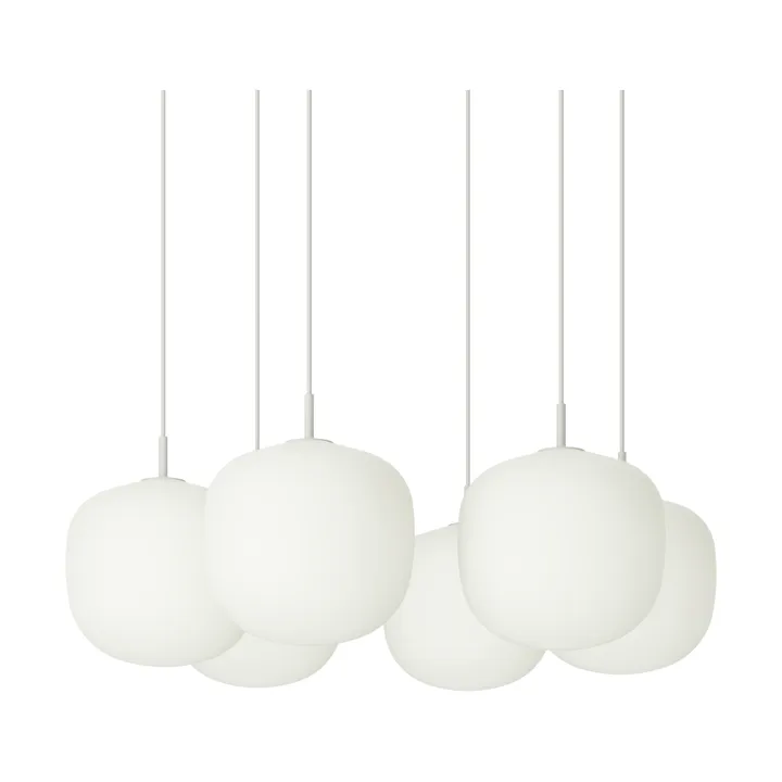 Rime Pendant Cluster 6 pendellampe - Grå, Ø25 cm - Muuto
