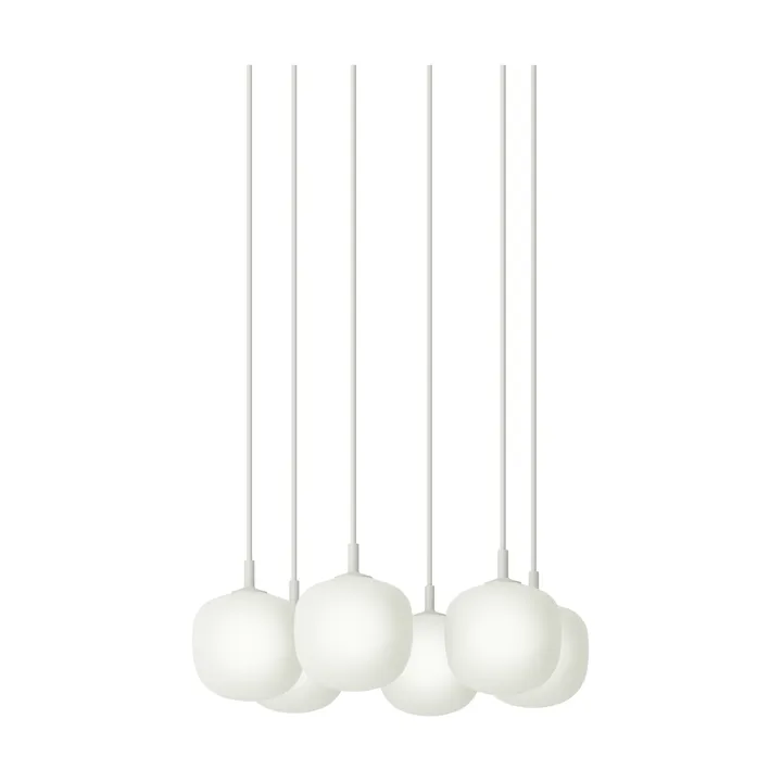 Rime Pendant Cluster 6 pendellampe - White, Ø12 cm - Muuto