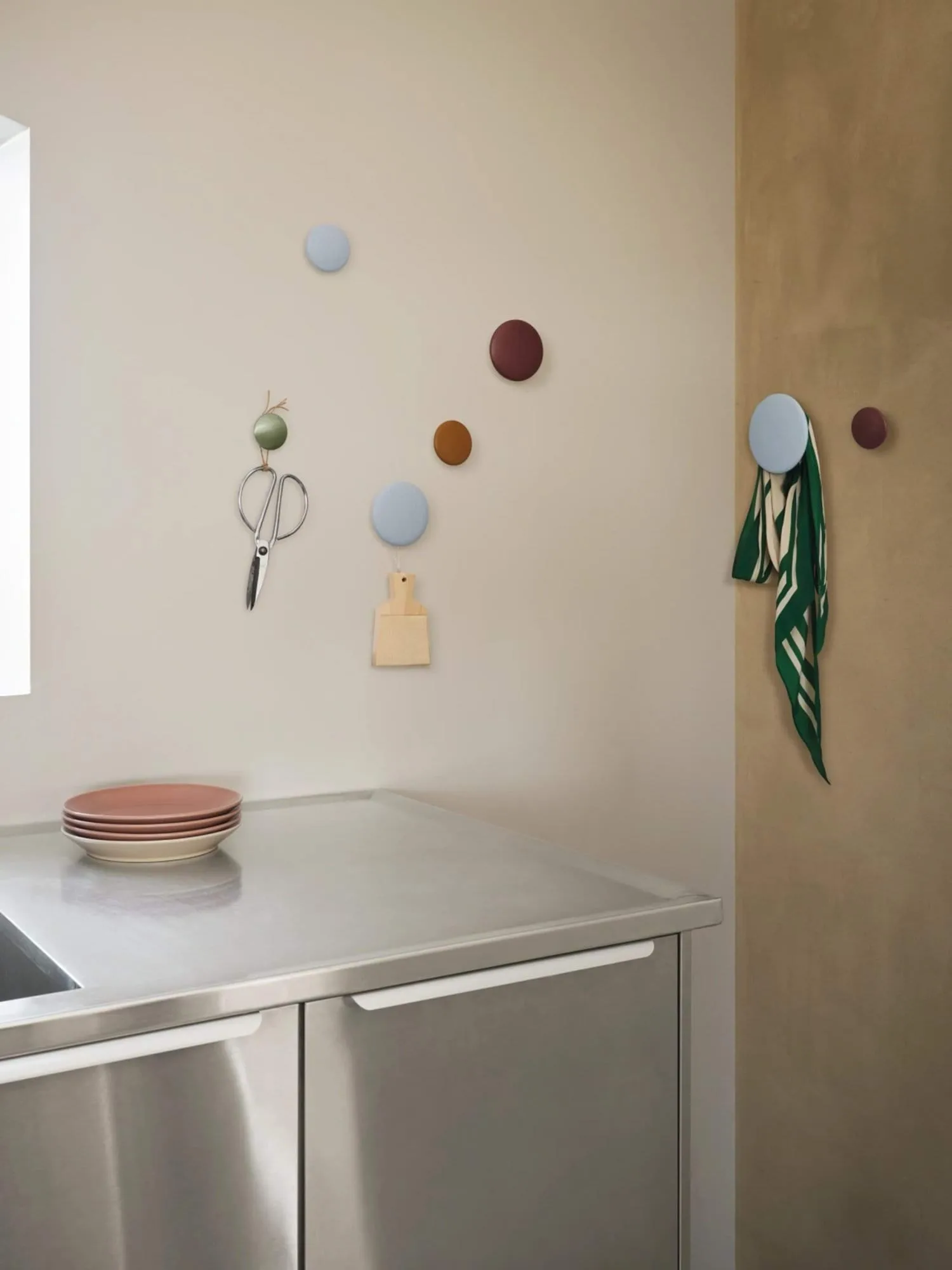 The Dots knager - sæt af 5 stk, Sortlaseret ask Muuto