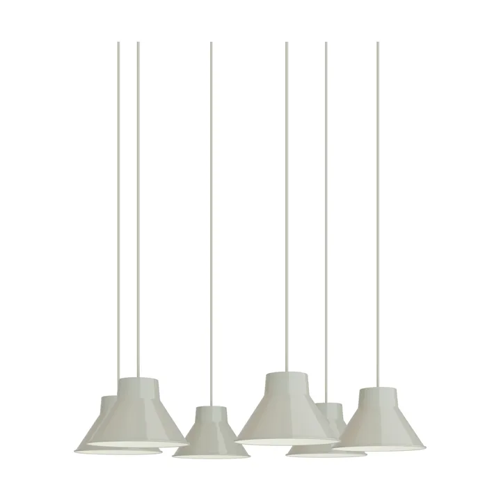 Top Pendant Cluster 6 pendel lampе - Grå, Ø21 cm - Muuto