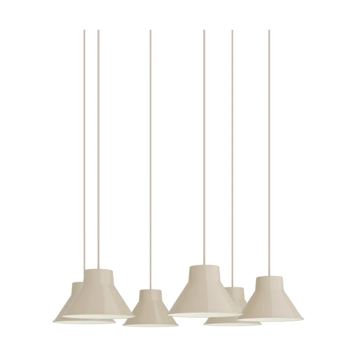 Top Pendant Cluster 6 pendellampe - Sand, Ø21 cm - Muuto