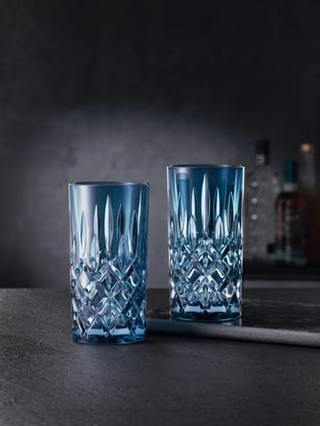 Noblesse Longdrink glas 39,5 cl 2-pak - Vintage blue - Nachtmann