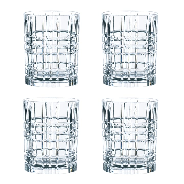 Square whiskyglas – 34 cl – 4 stk., 34 cl Nachtmann