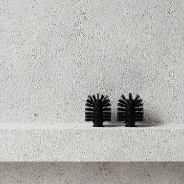 Nichba toiletbørstehoved - Sort, 2-pak - Nichba