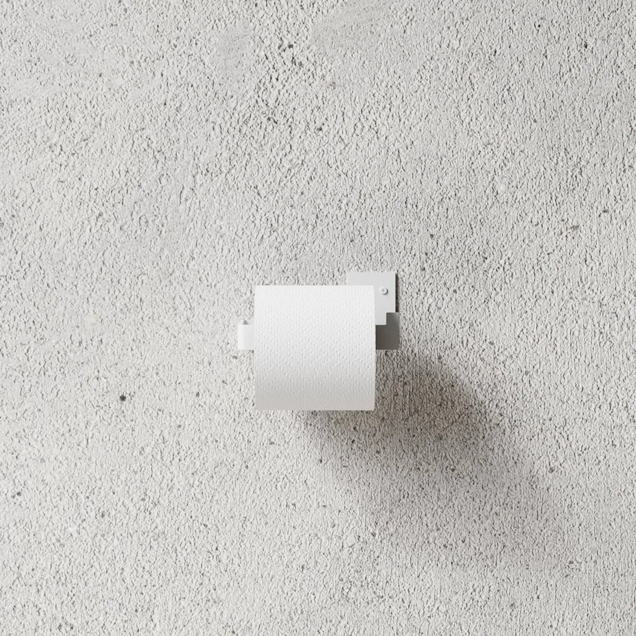 Nichba toiletrulleholder, Hvid Nichba