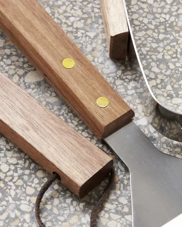 Nicolas Vahé BBQ grillsæt 3 dele - Rustfrit stål/Akacie - Nicolas Vahé