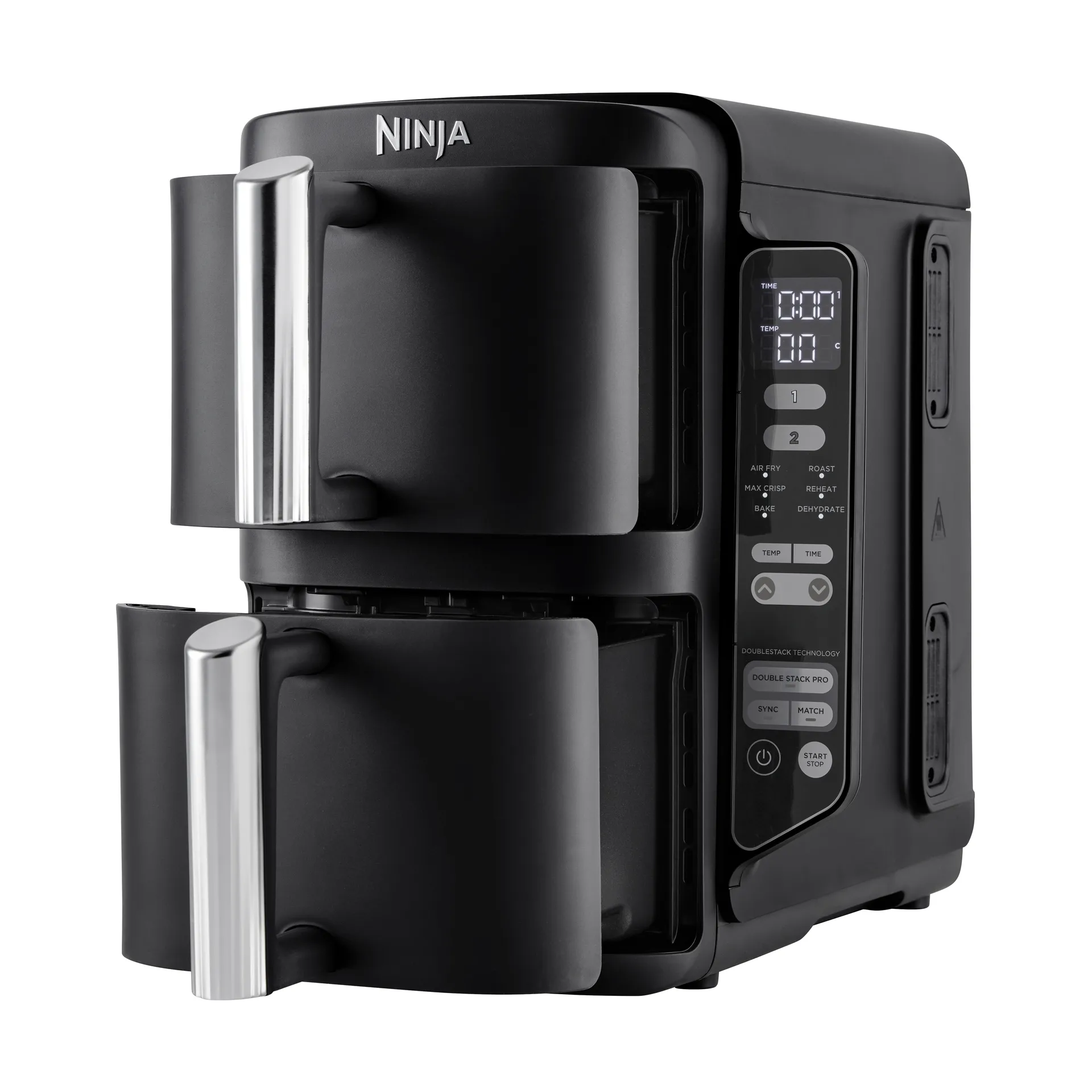 Ninja Air Fryer SL300EU double stack 2 skuffer 7,6 l, Sort Ninja
