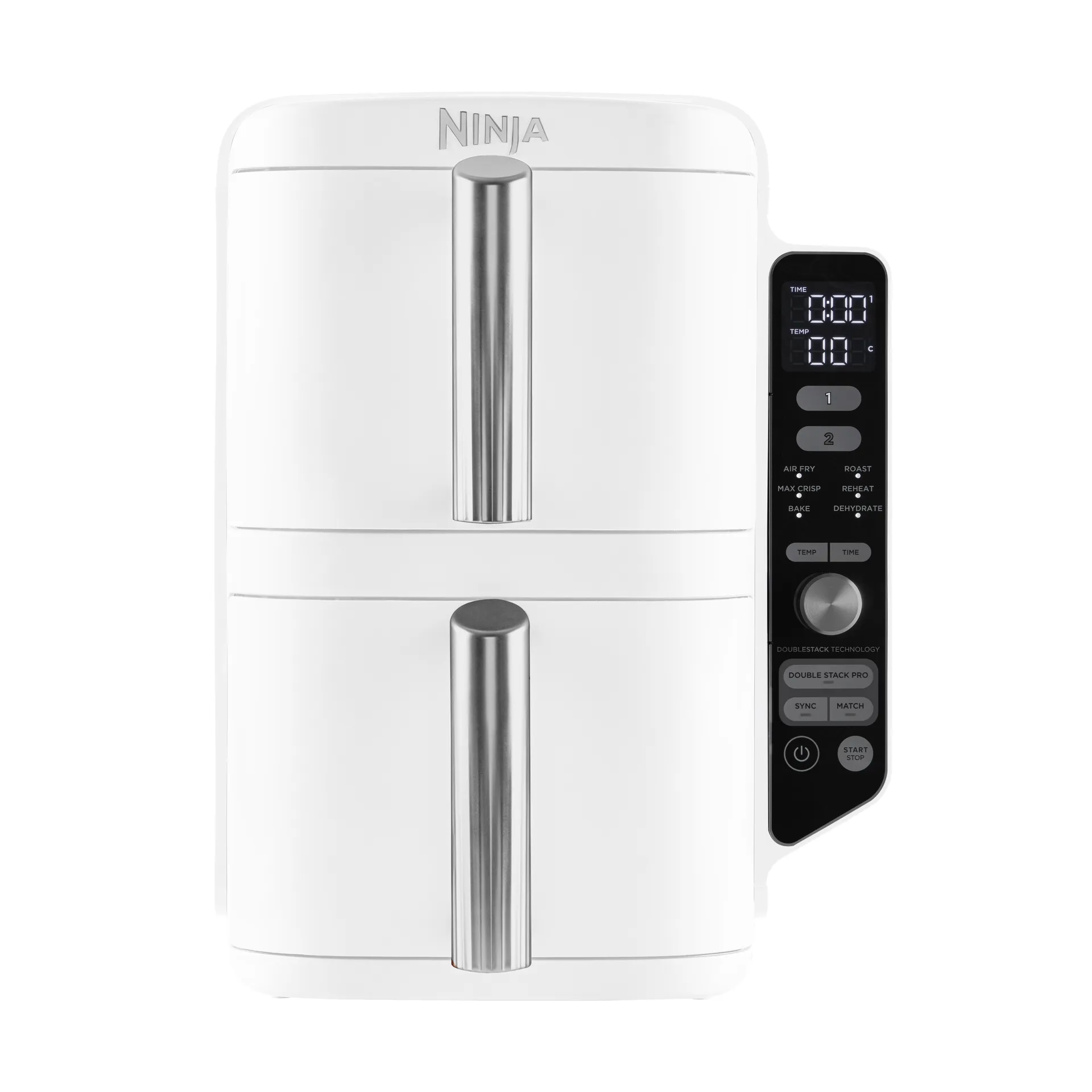 Ninja Air Fryer SL400EUWH double stack XL 2 skuffer 9,5 L, Hvid Ninja