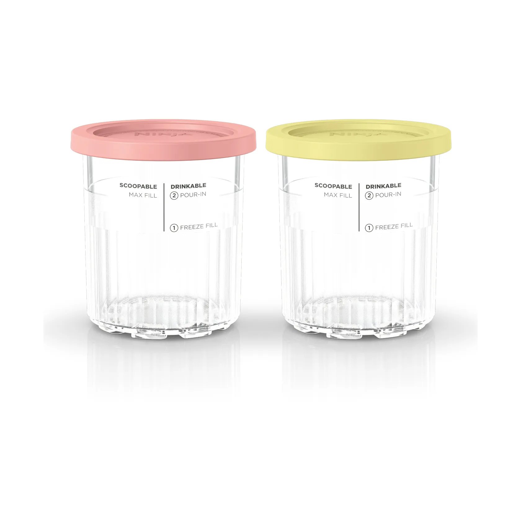 Ninja CREAMi 2 ekstra kopper 709 ml til NC501EU, Rosa/gul Ninja