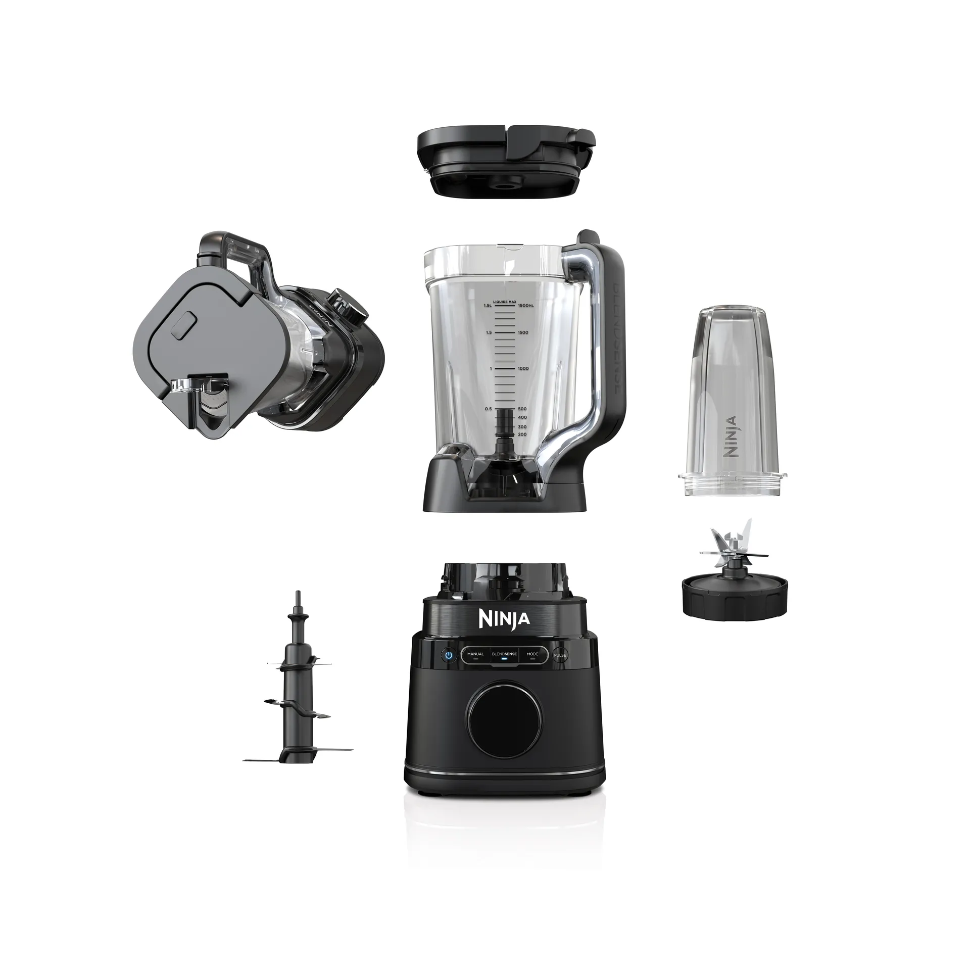 Ninja Detect TB301EU blender pro single serve, Sort Ninja