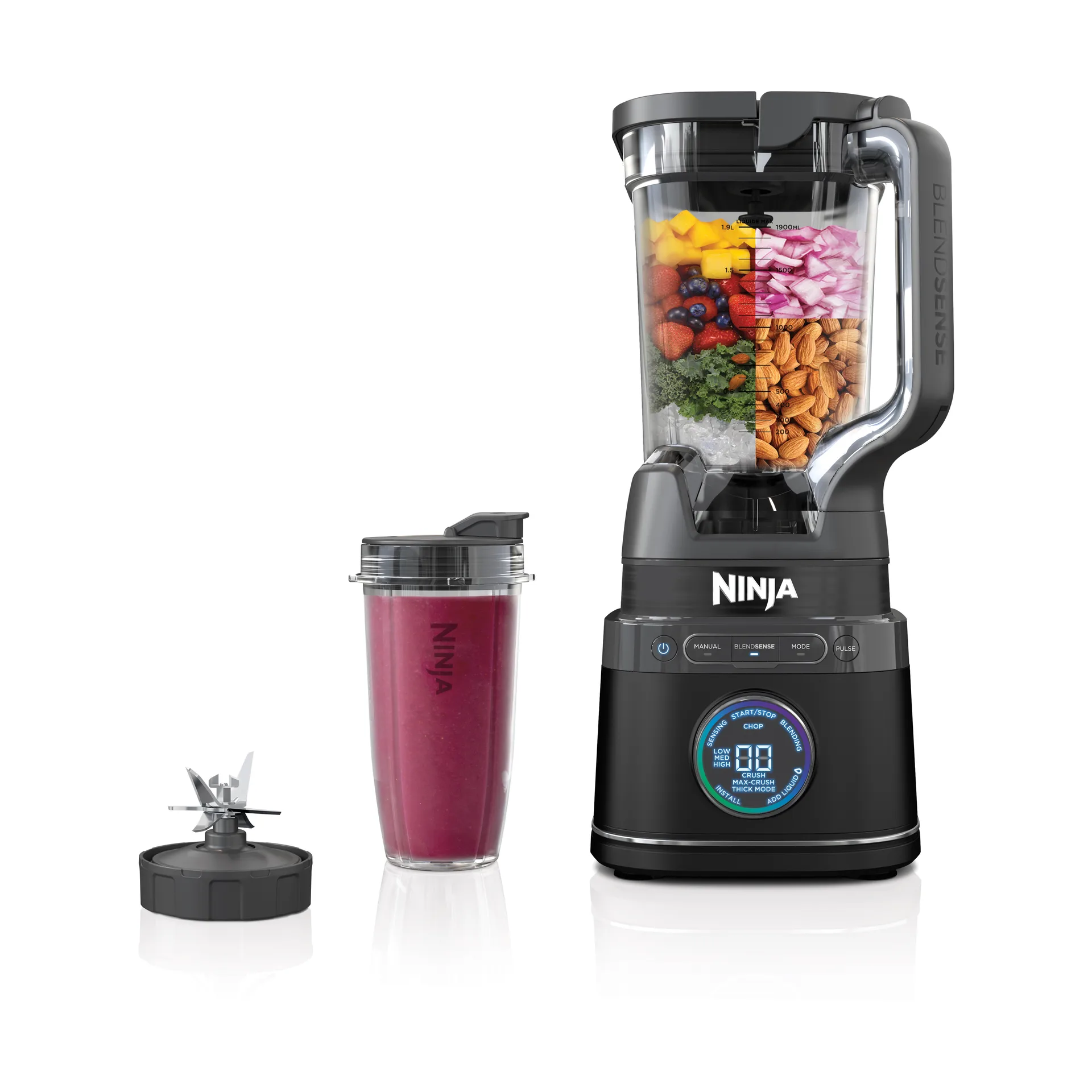 Ninja Detect TB301EU blender pro single serve, Sort Ninja