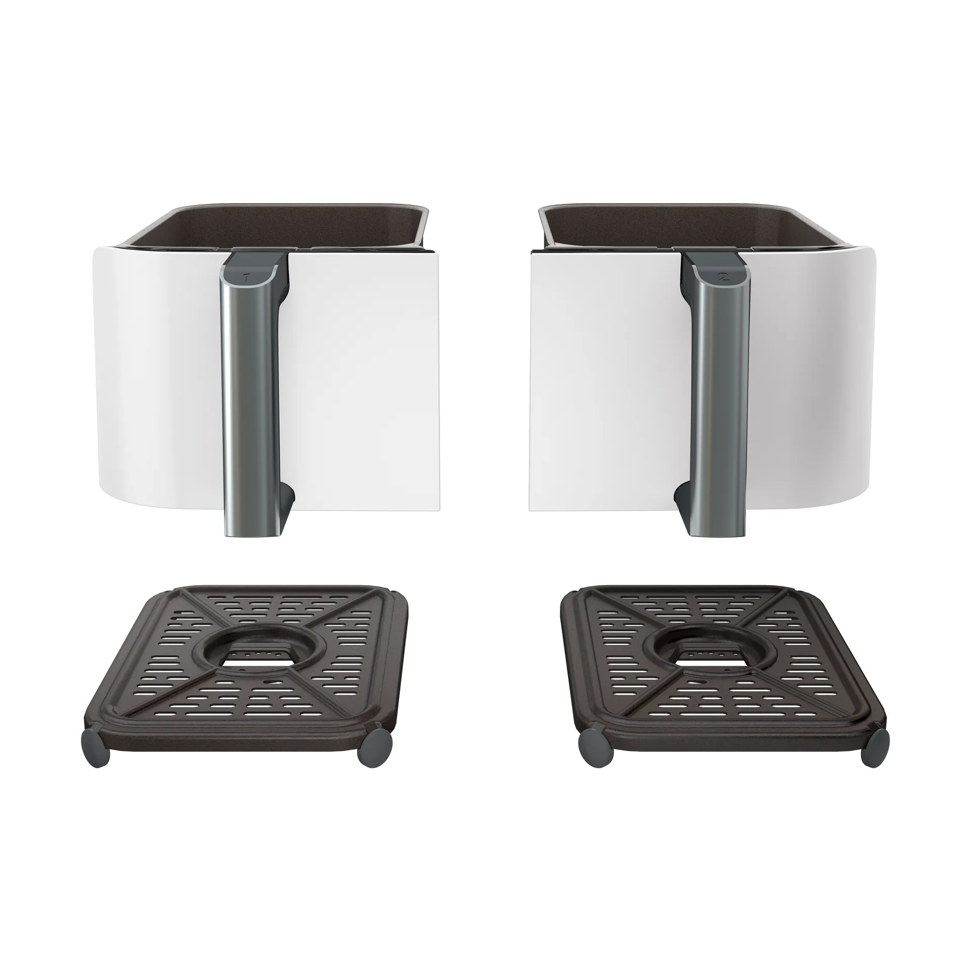 Ninja Foodi Air Fryer AF400EU Max Dual Zone 9,5 L, White Ninja