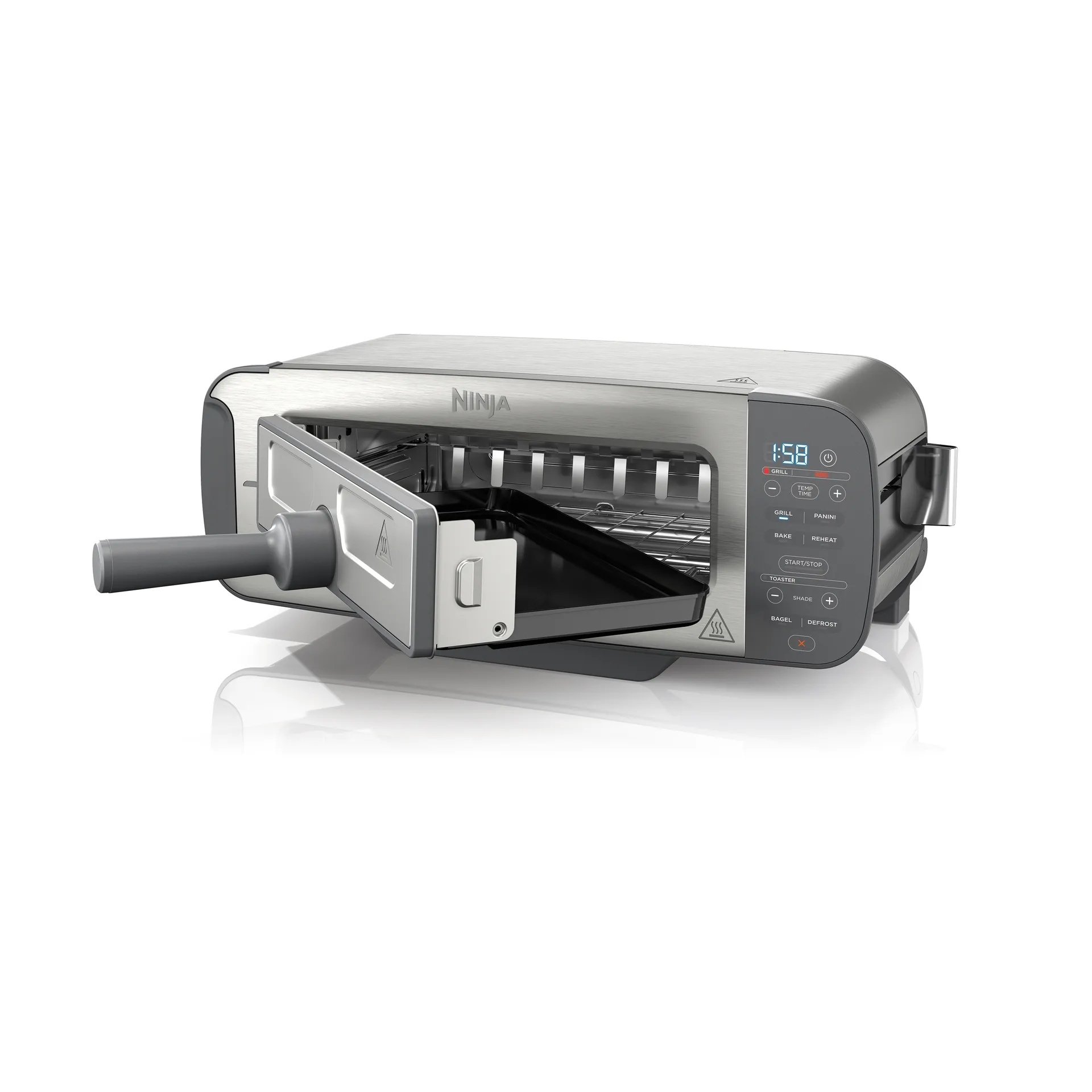 Ninja Foodi grill og paninipresse ST202EU 3-i-1, Rustfrit stål Ninja