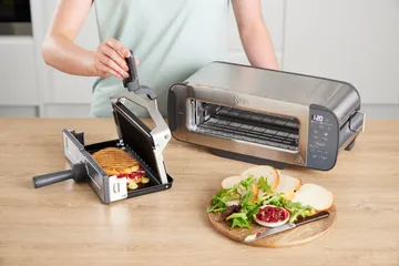 Ninja Foodi grill og paninipresse ST202EU 3-i-1 - Rustfrit stål - Ninja