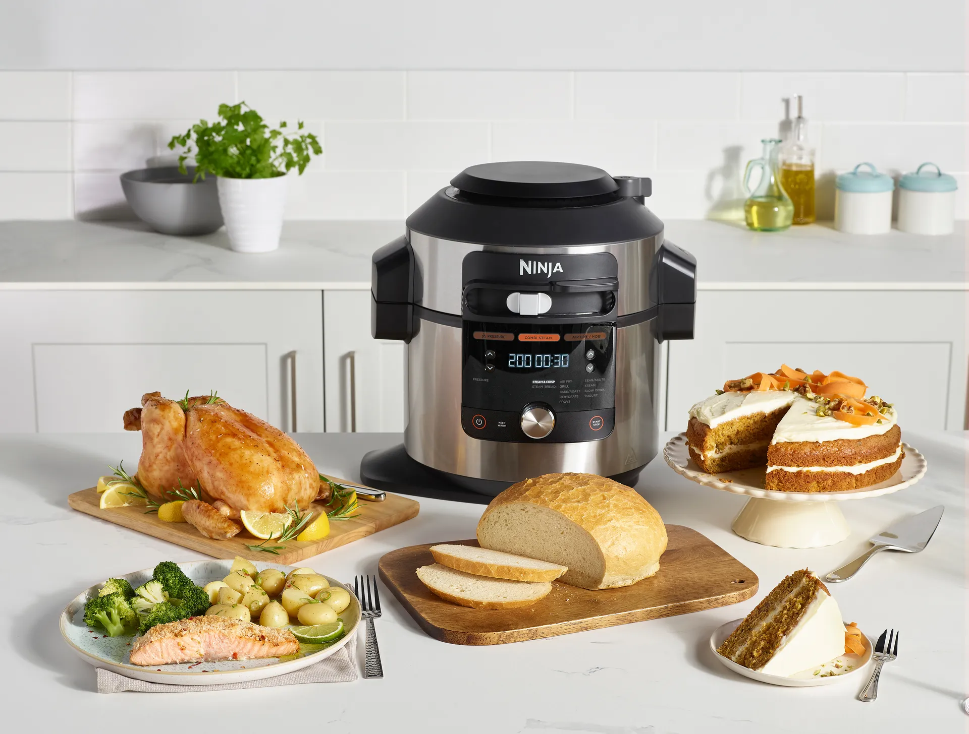 Ninja Foodi OL650 12-i-1 ONE-Lid multicooker 7,5 L, Rustfrit stål Ninja