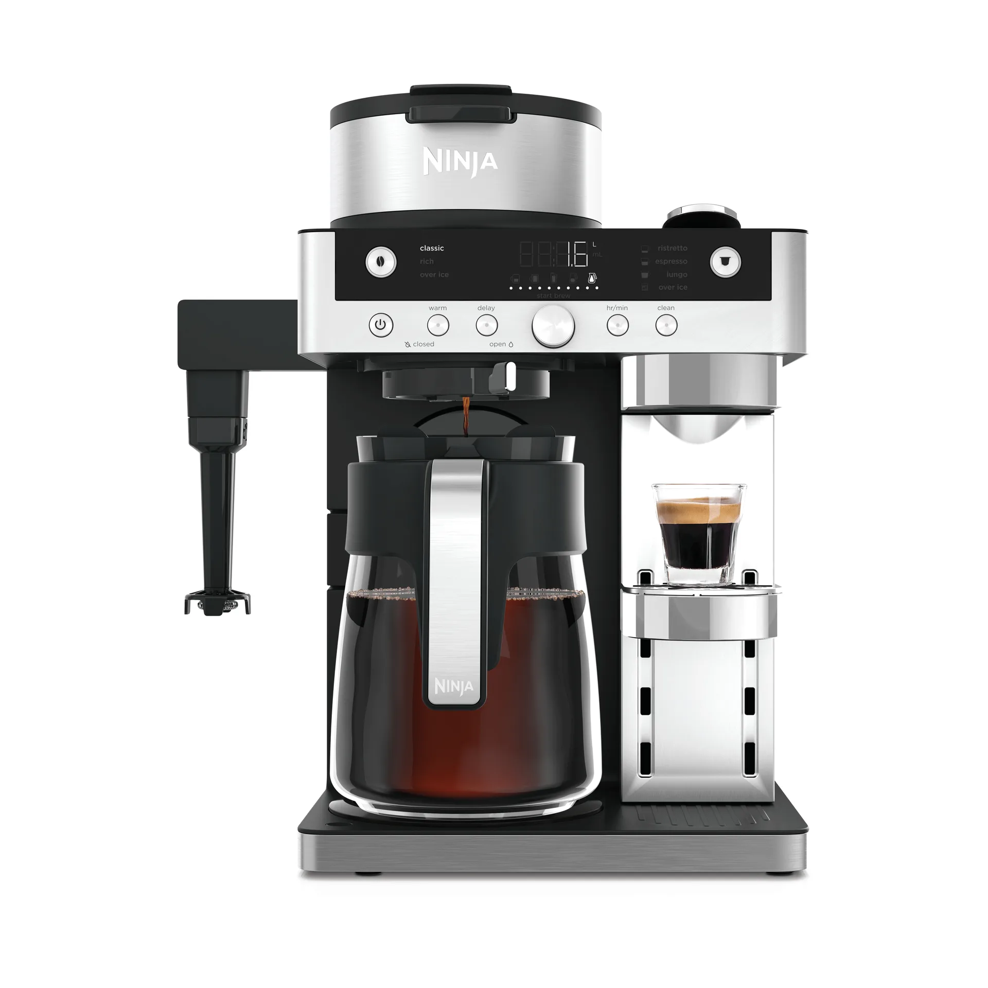 Ninja Prestige Dualbrew automatisk espressomaskine, Black Ninja