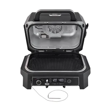 Ninja Woodfire elektrisk grill OG850EU smart cook system - Sort - Ninja