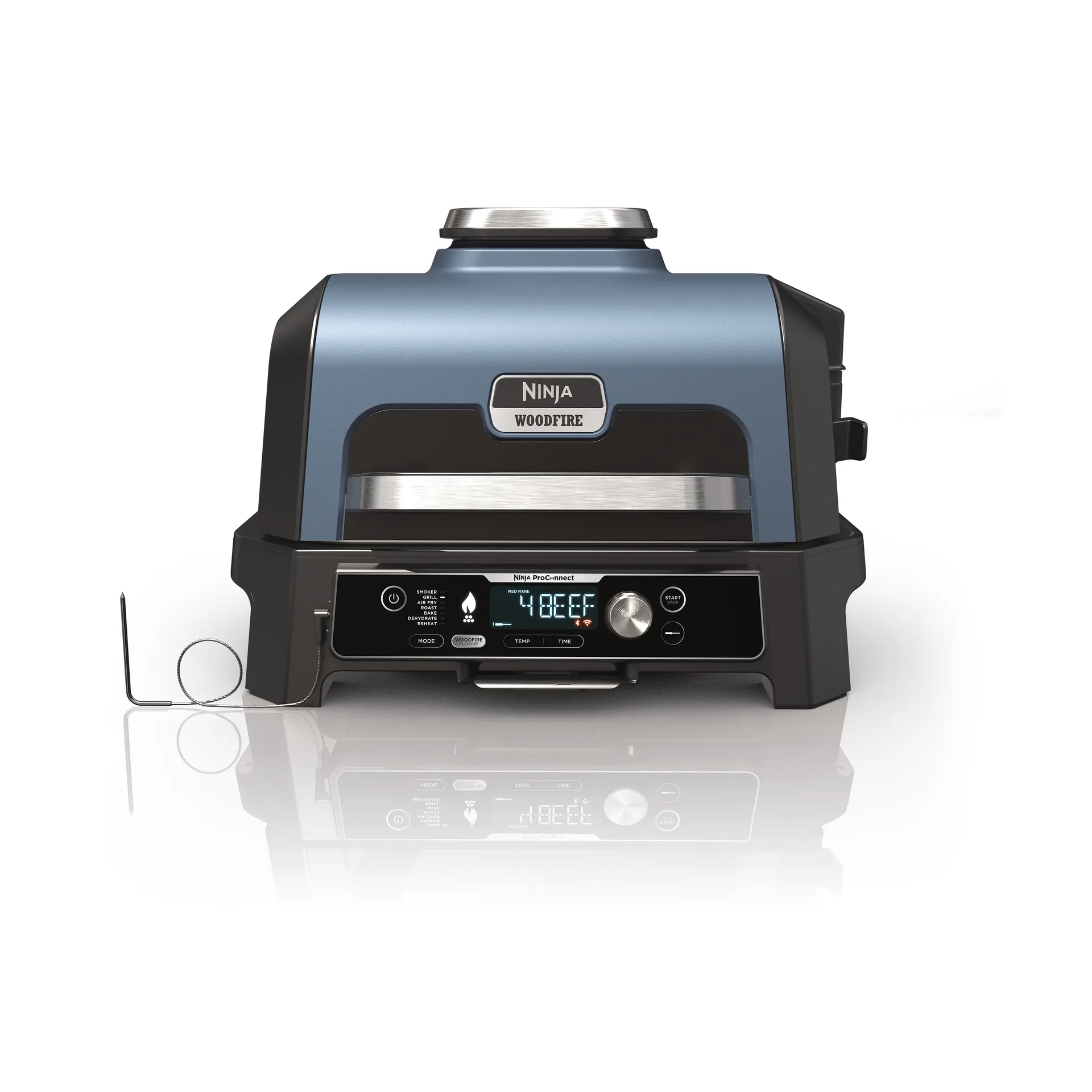 Ninja Woodfire elektrisk grill OG901EU Pro Connect XL, Sort Ninja