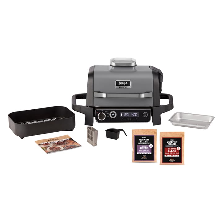 Ninja Woodfire OG701 7-i-1 elgrill 46x46 cm, Sort Ninja
